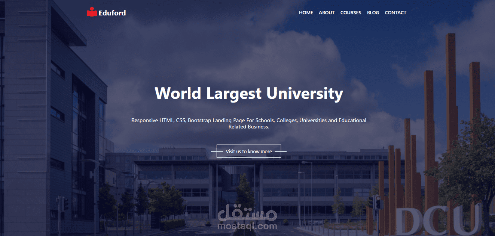Responsive Landing Page - صفحة هبوط متجاوبة مع جميع الاجهزة