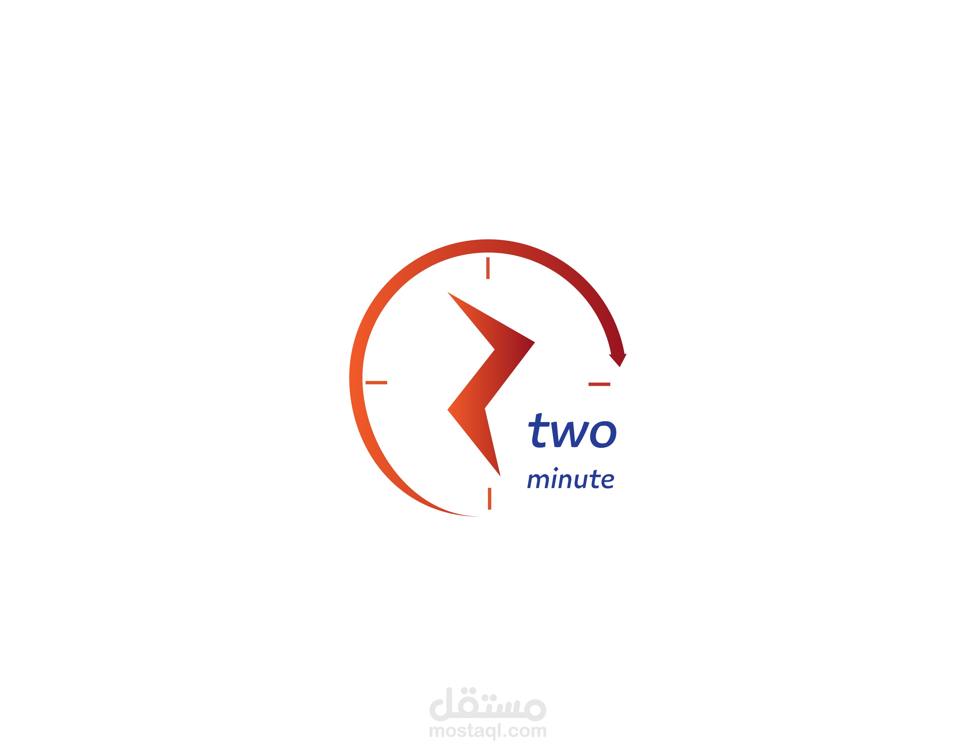 تصميم شعار لشركة توصيل بإسم Two minutes
