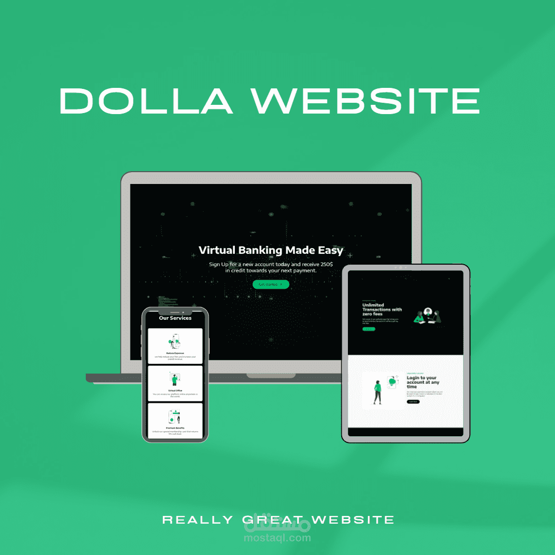 موقع ويب لشركة  DOLLA
