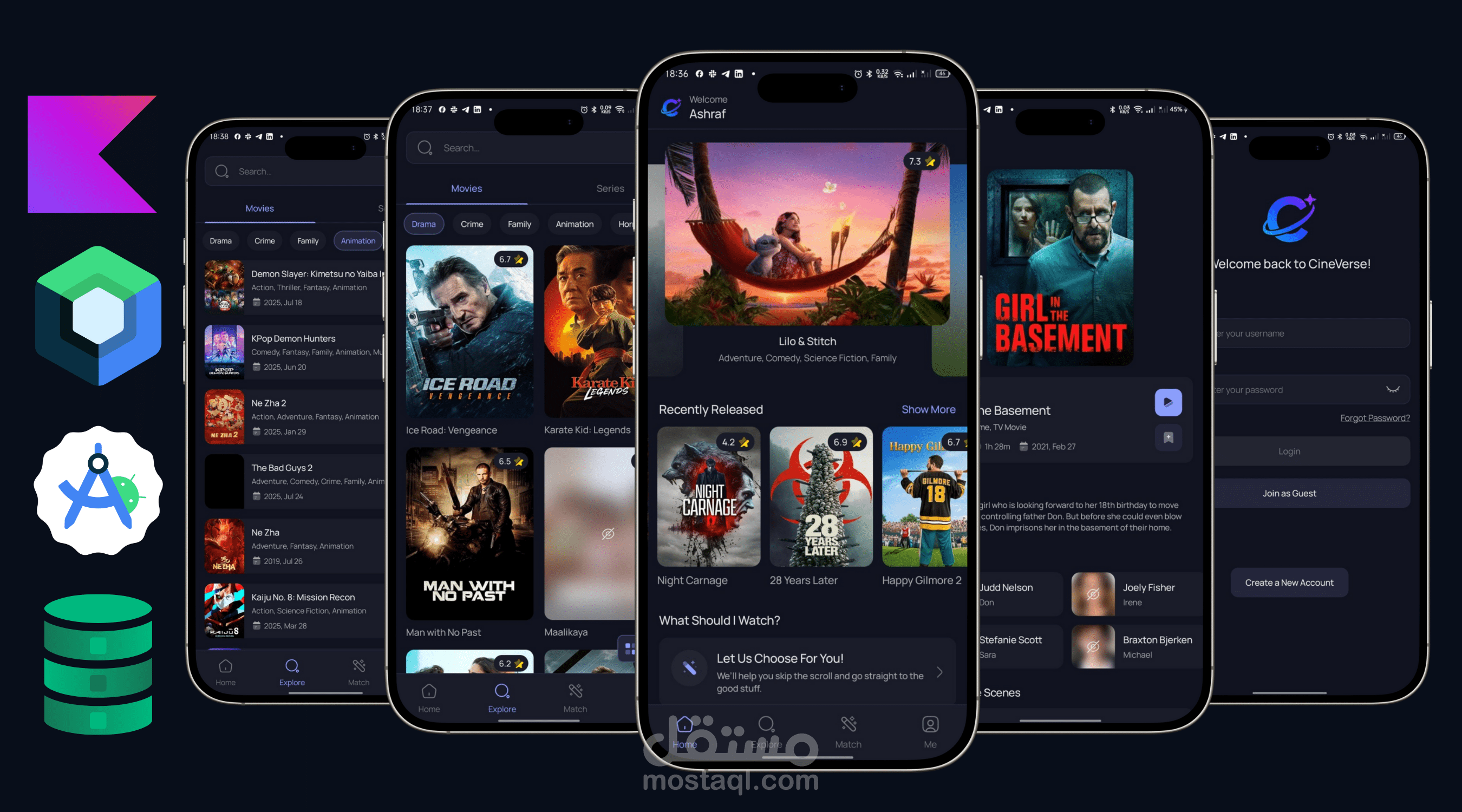 CineVerse: تطبيق استكشاف الأفلام بـ Jetpack Compose وهندسة Clean Architecture