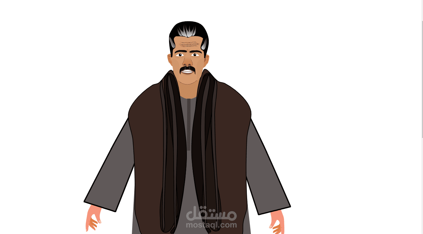 رسم وتحريك شخصية جعفر العمدة
