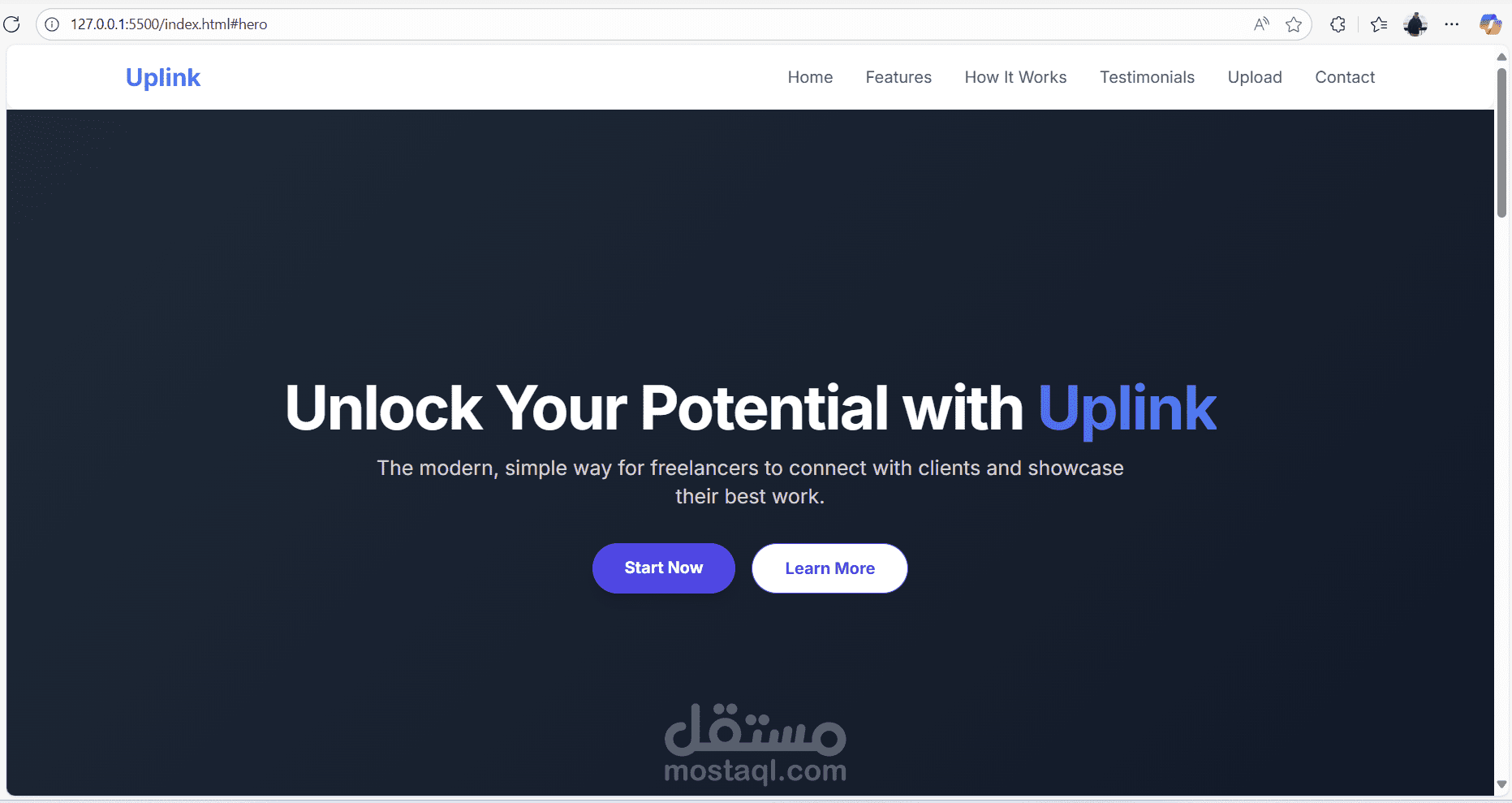 إنشاء صفحة هبوط Landing Page احترافية باستخدام ASP.NET
