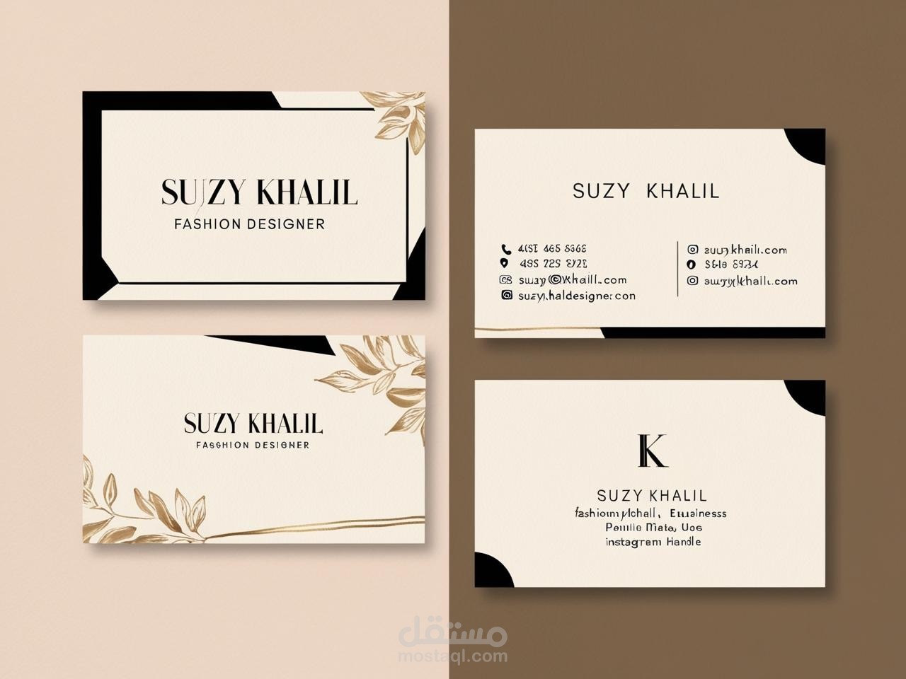 كارت بيزنس لمصممة ازياء