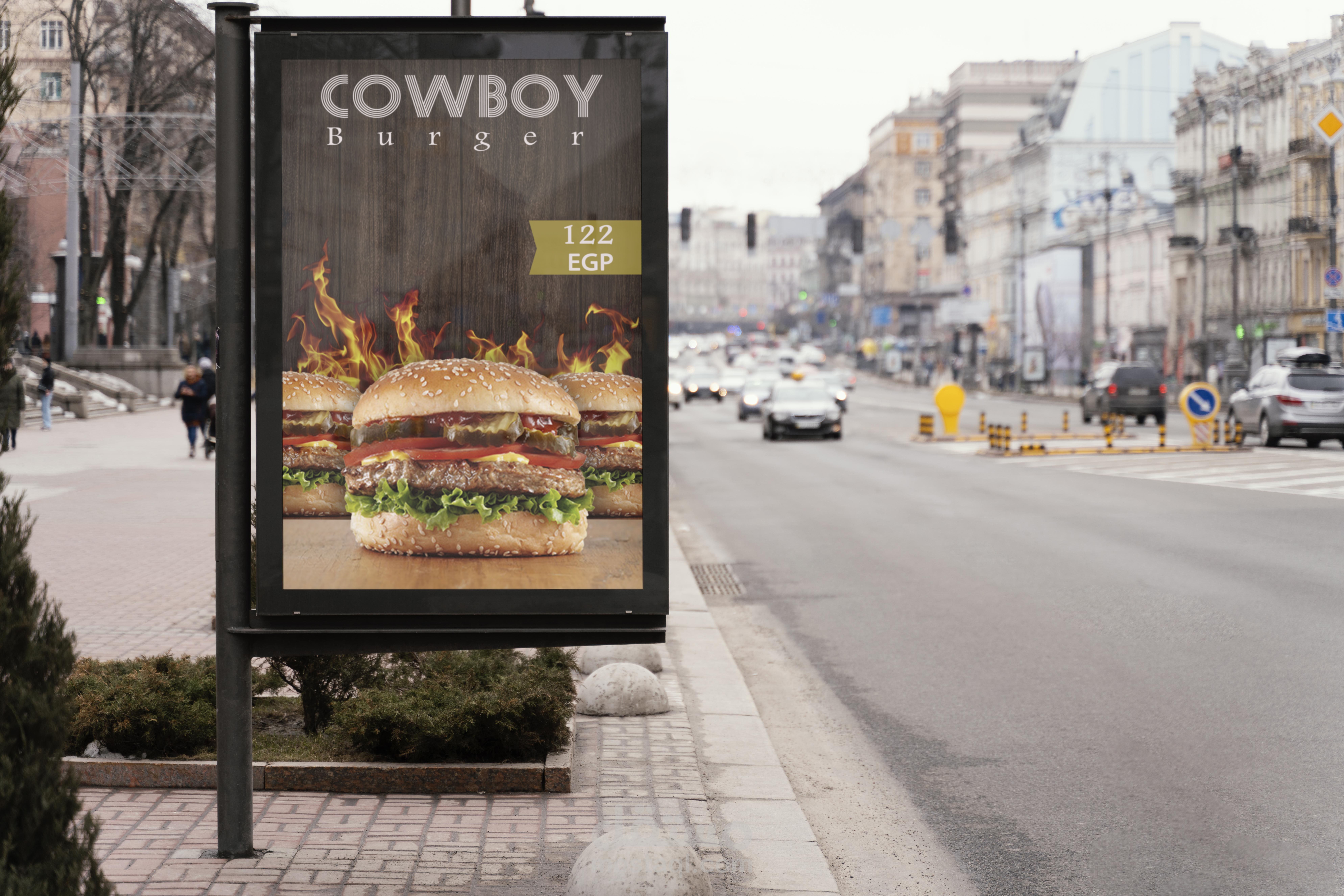 تصميم اعلان لمطعم بطريقه احترافيه