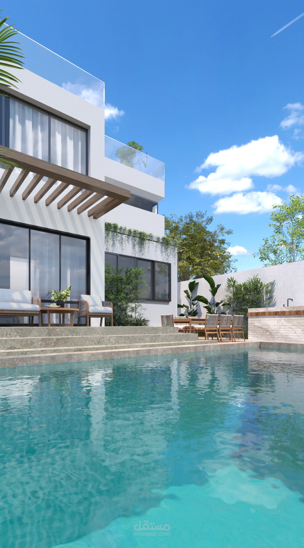 تصميم فيلاVILLA (EXTERIOR DESIGN )