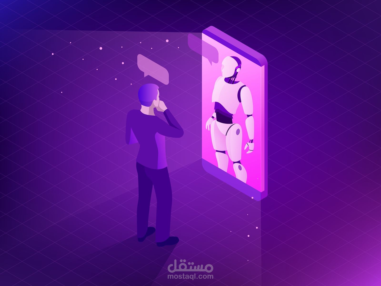 PowerPoint for AI project exhibition presentation