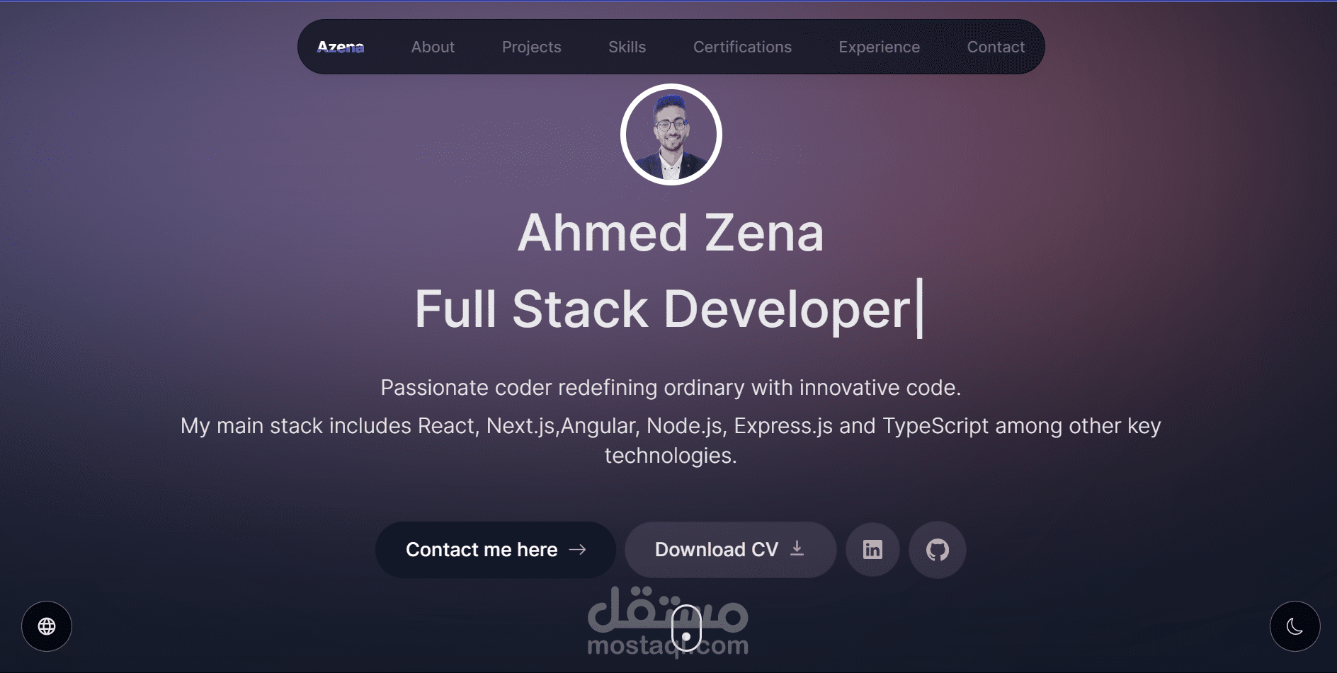 ملفي التعريفي Portfolio