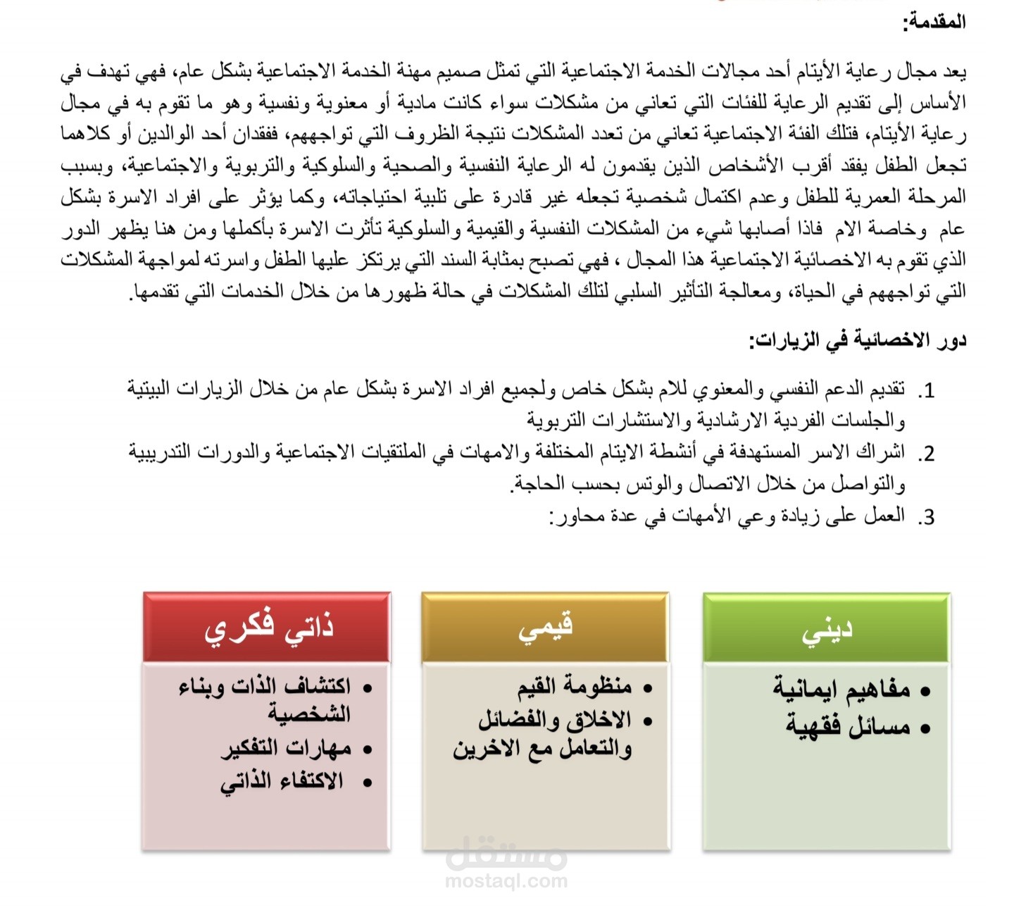 نمودج كتابة محتوى تربوي