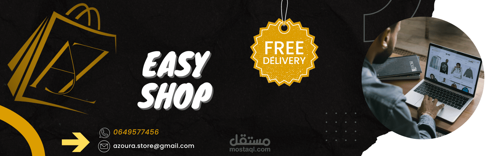 a main slide for a online store