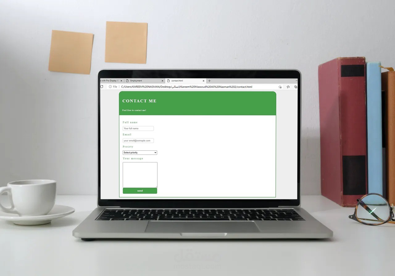 Simple front end design and development