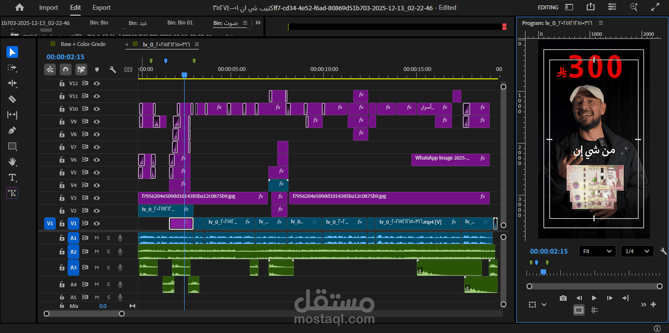 مونتاج ريلز احترافي