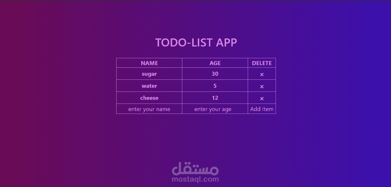 TODO LIST APP