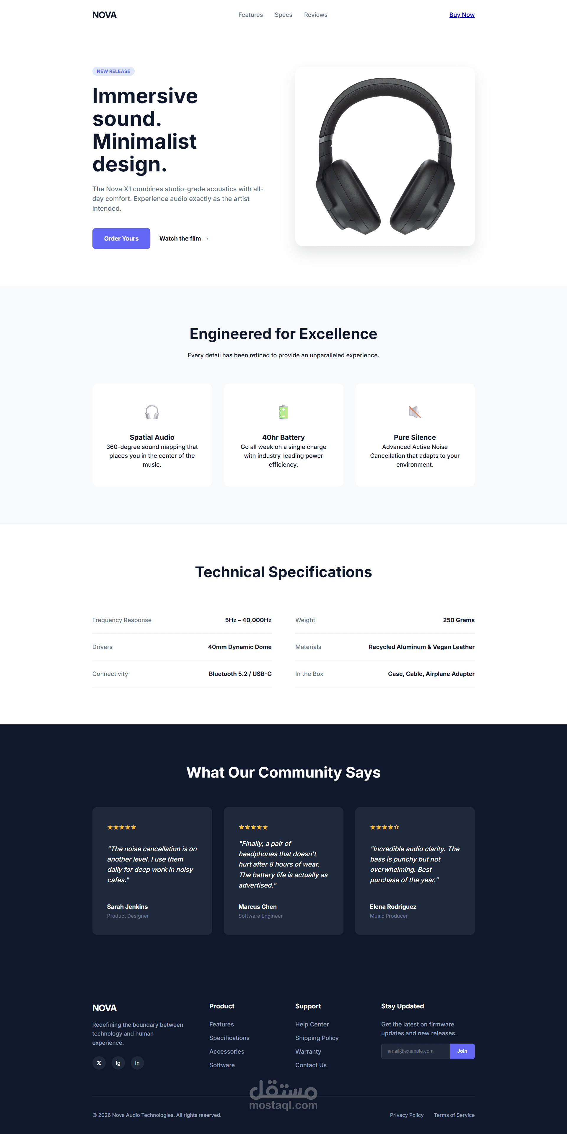 Headphones Website