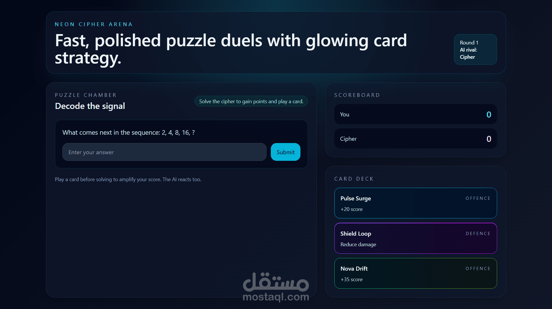 Ai Cipher game