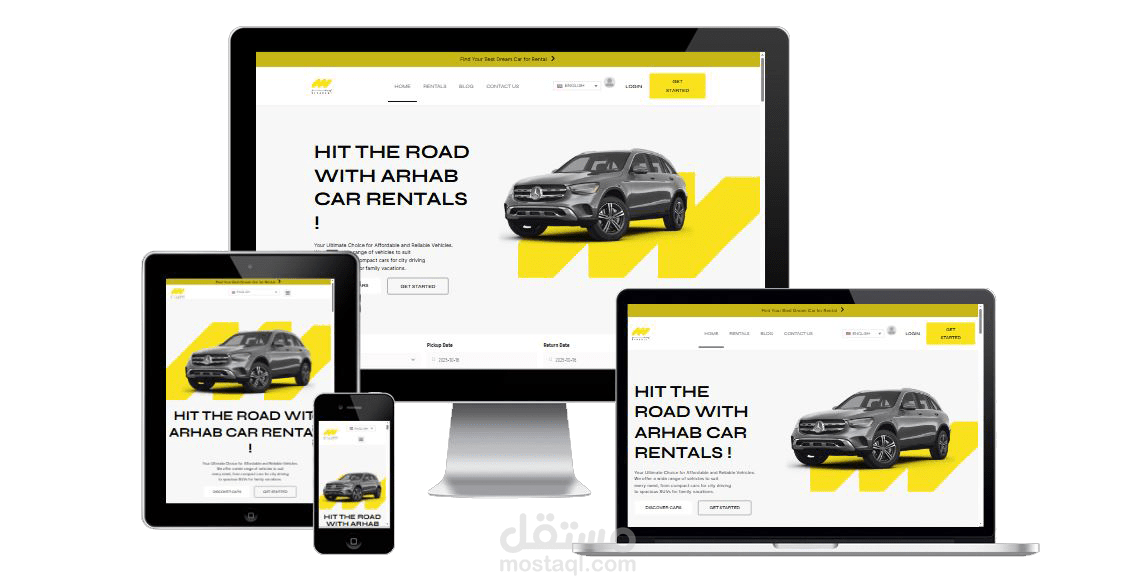 موقع ونظام تأجير سيارات