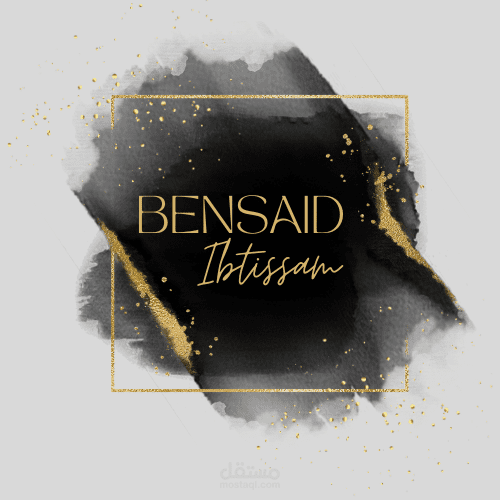 تصميم شعار (لوجو) شخصي أسود ذهبي فاخر حديث Black Golden Modern Luxury Logo