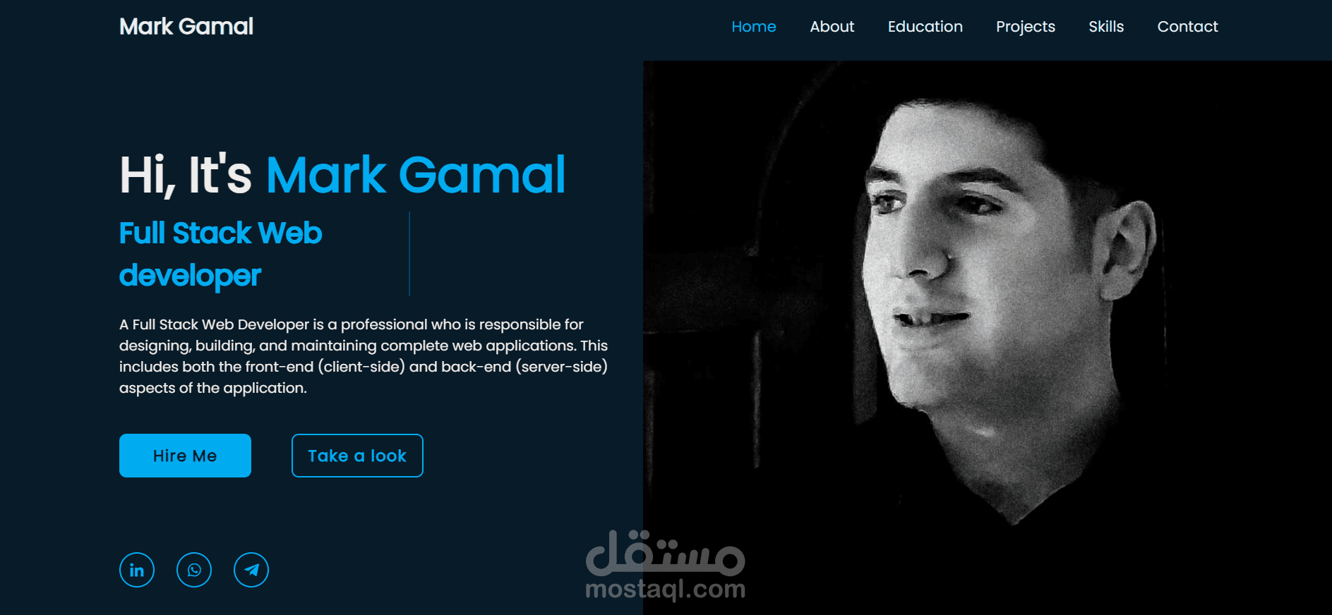 موقع لعرض السيرة الذاتية portfolio