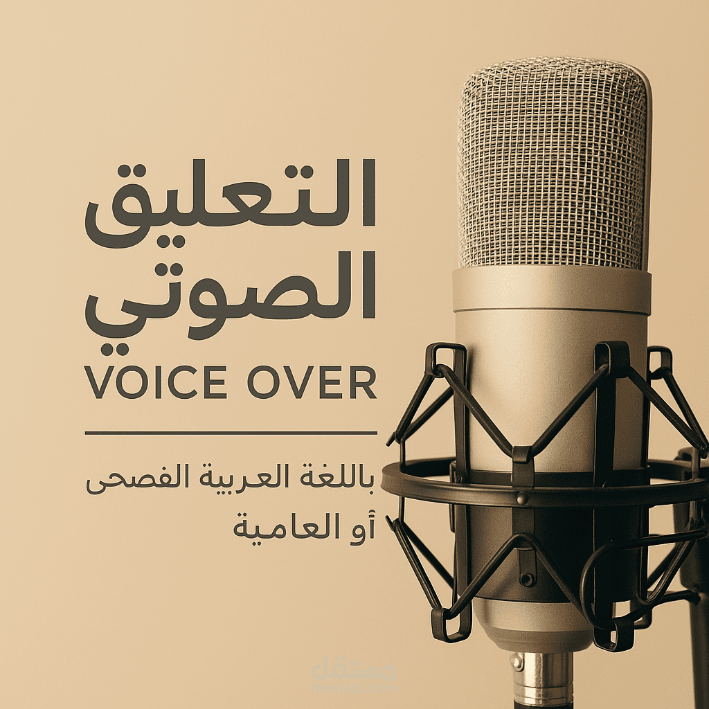 هل تحتاج إلى صوت احترافي لمشروعك؟