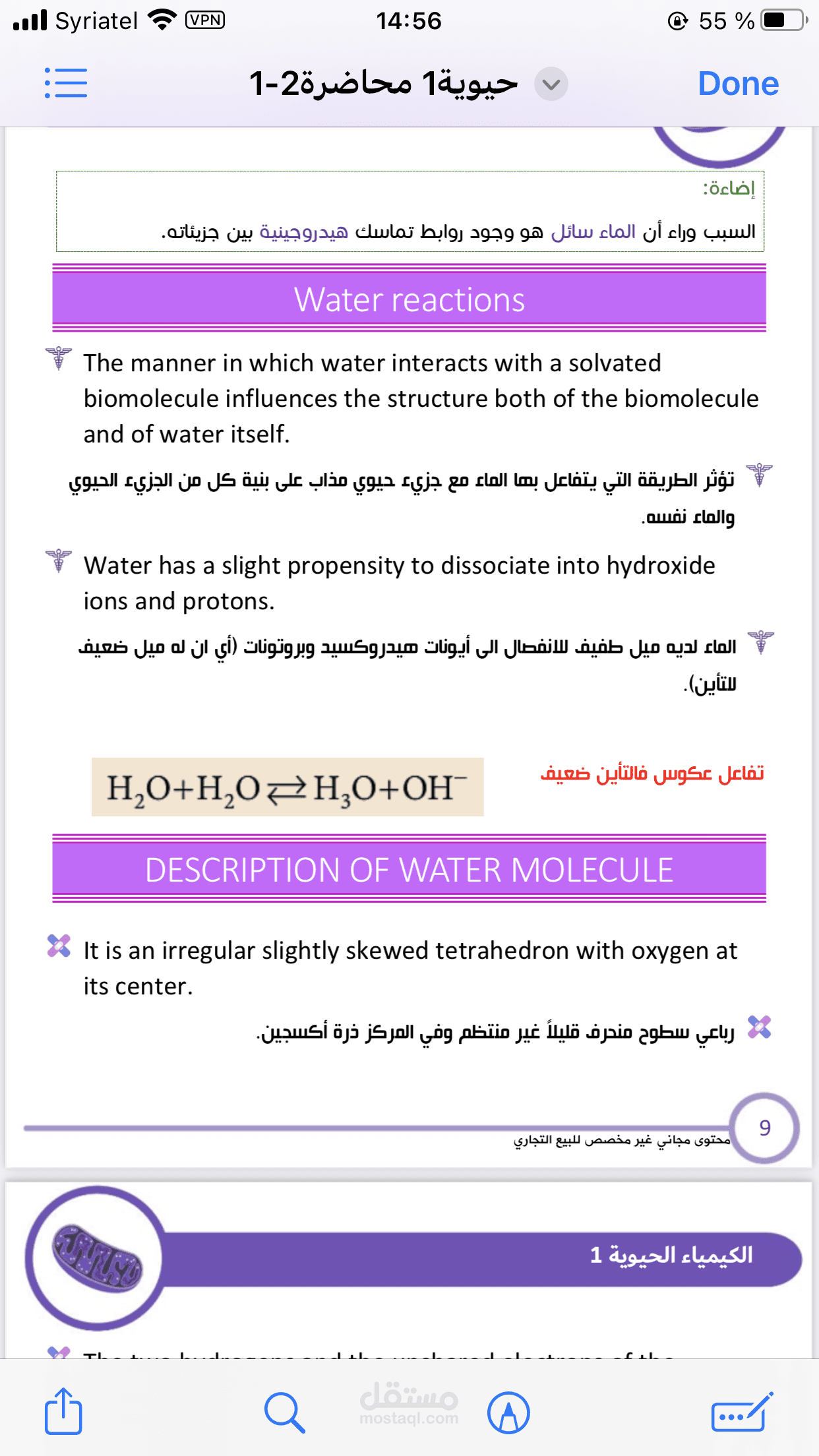 تفريغ وتنضيد محاضرات