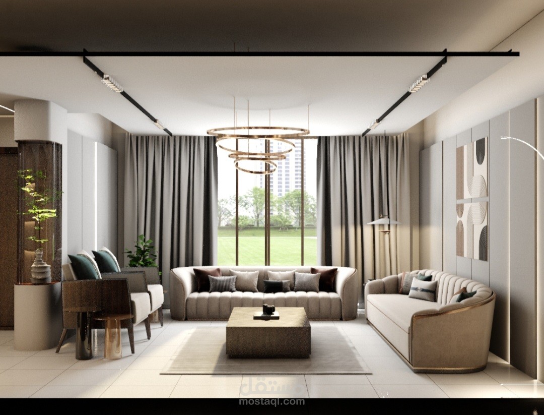 تصميم داخلي وخارجي /ديكورات /سكني /تجاري /مولات/فنادق