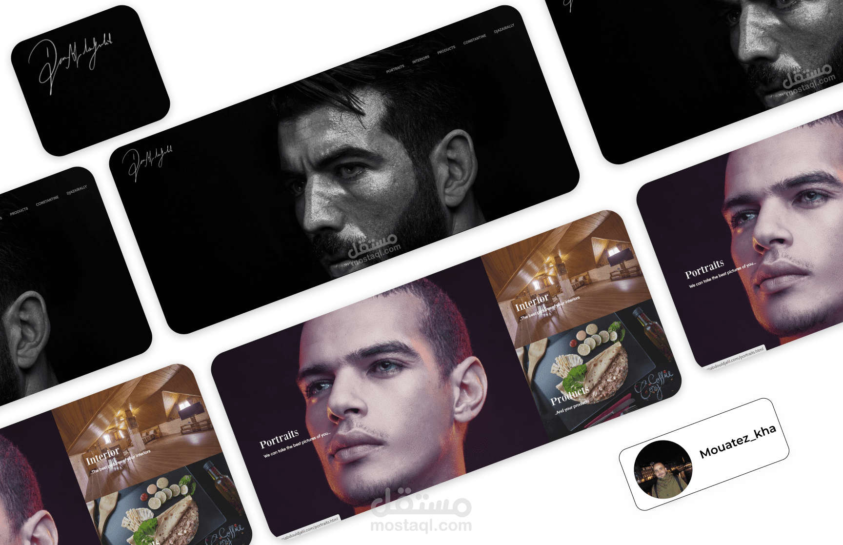 موقع لمحل تصوير فوتوغرافي