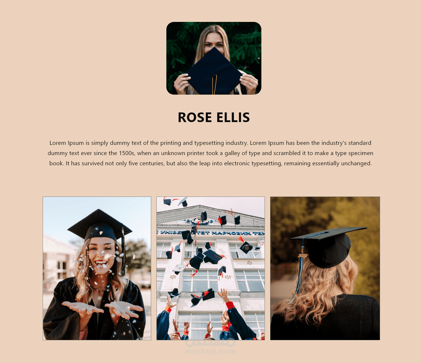 Gradiuation web design