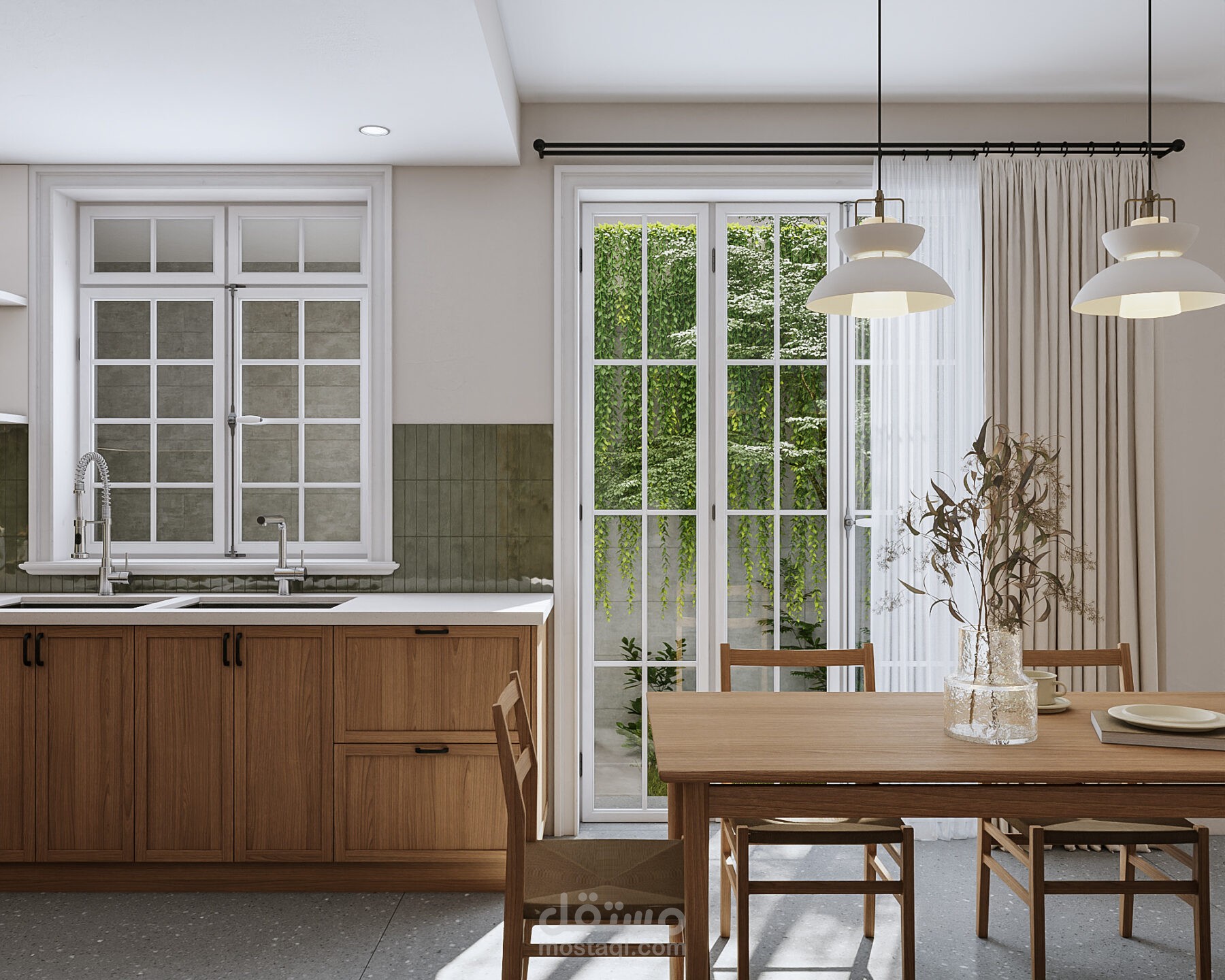 تصميم مطبخ خشبي