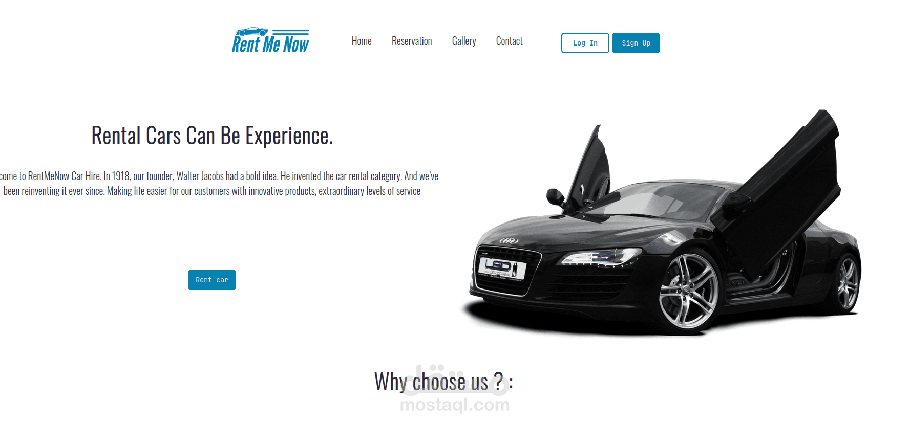 موقع لتاجير السيارات : Rent Me Now