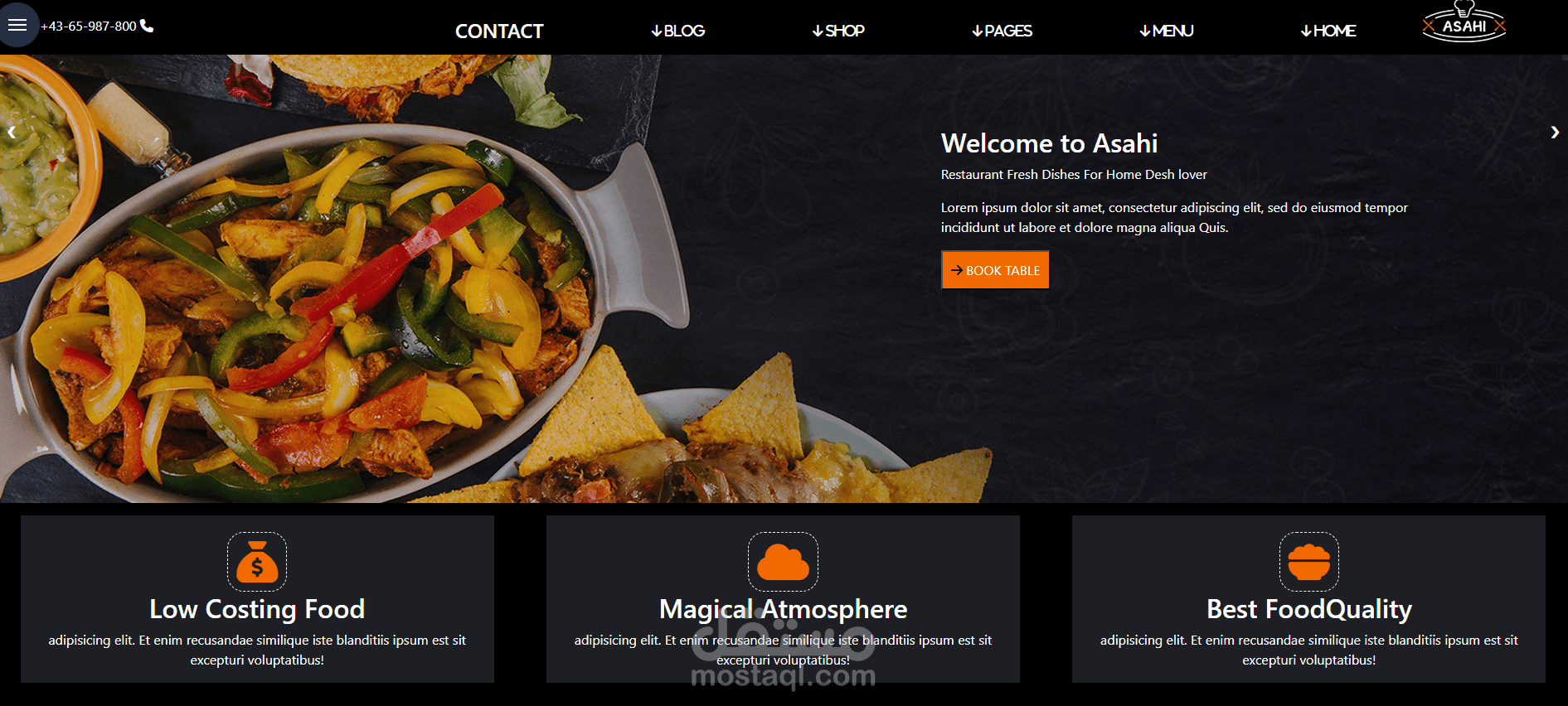 ASAHI Restaurant - موقع خاص بمطعم ASAHI