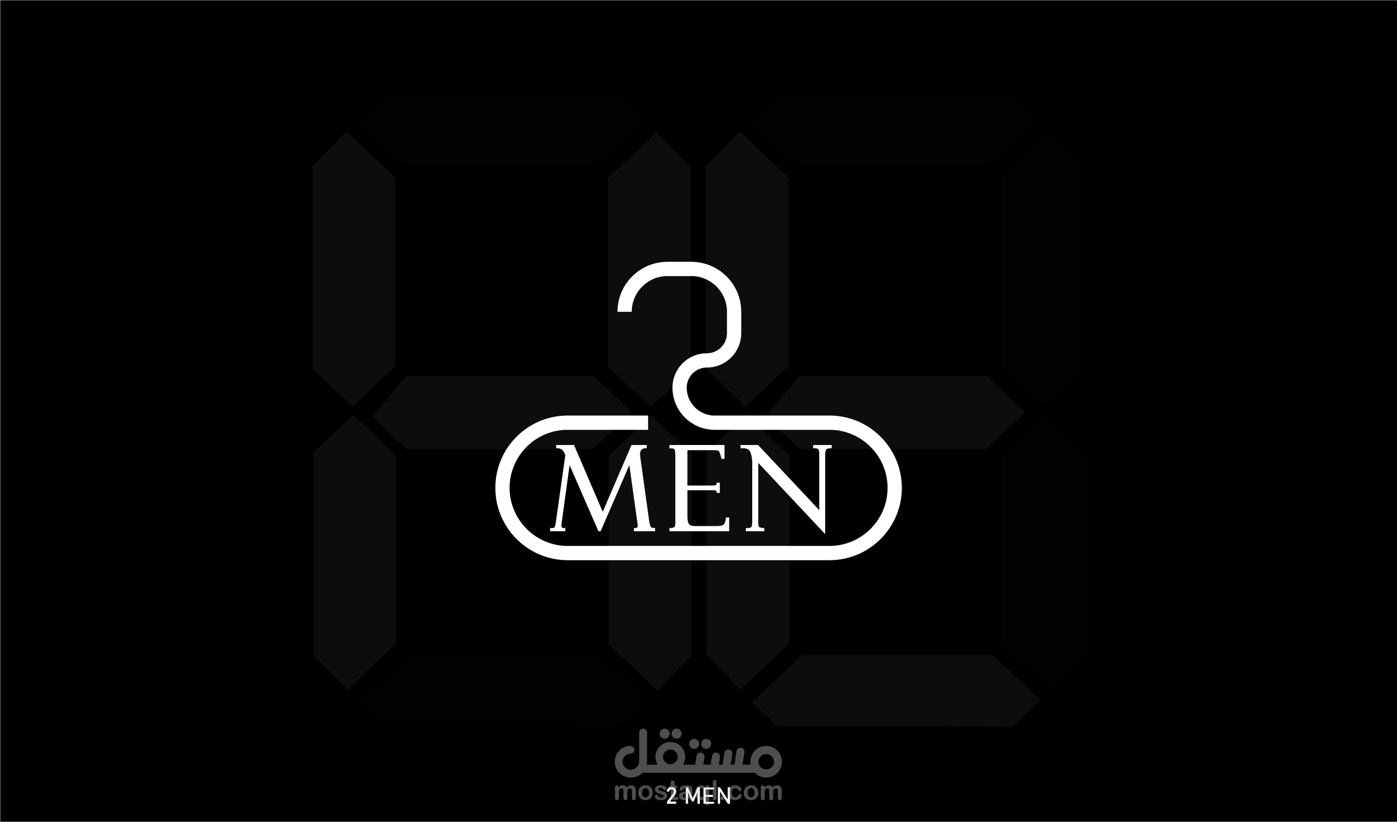 لوجو لمحل ملابس بإسم 2MEN