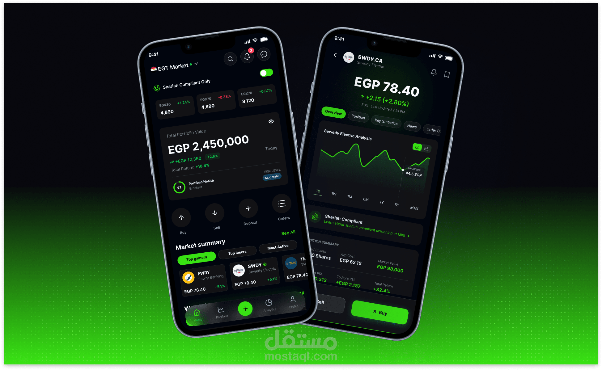 Stock Trading App | UX/UI Case Study - تطبيق تداول الأسهم | دراسة حالة تجربة المستخدم/واجهة المستخدم