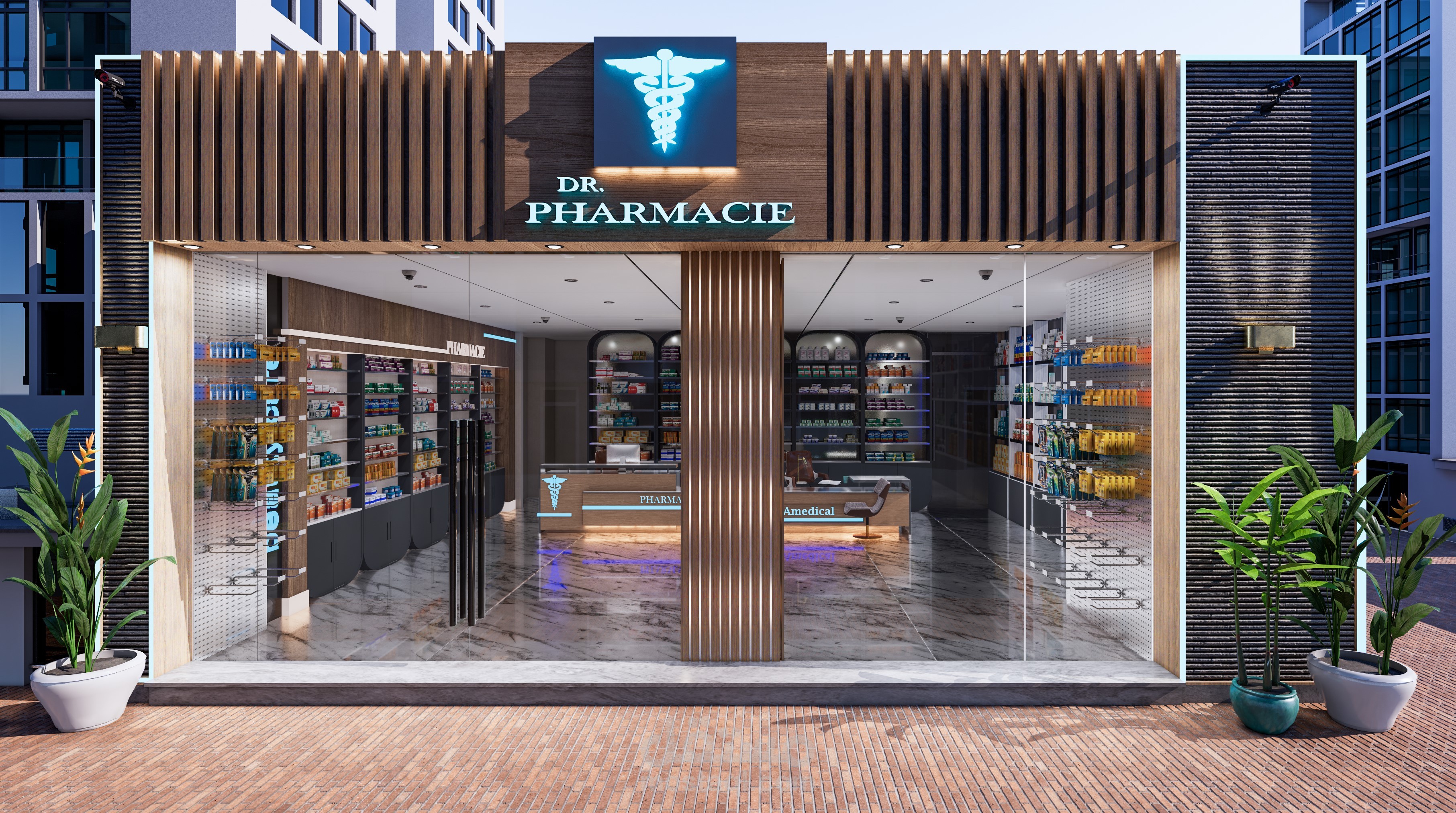 واجهة صيدلية بالرياض