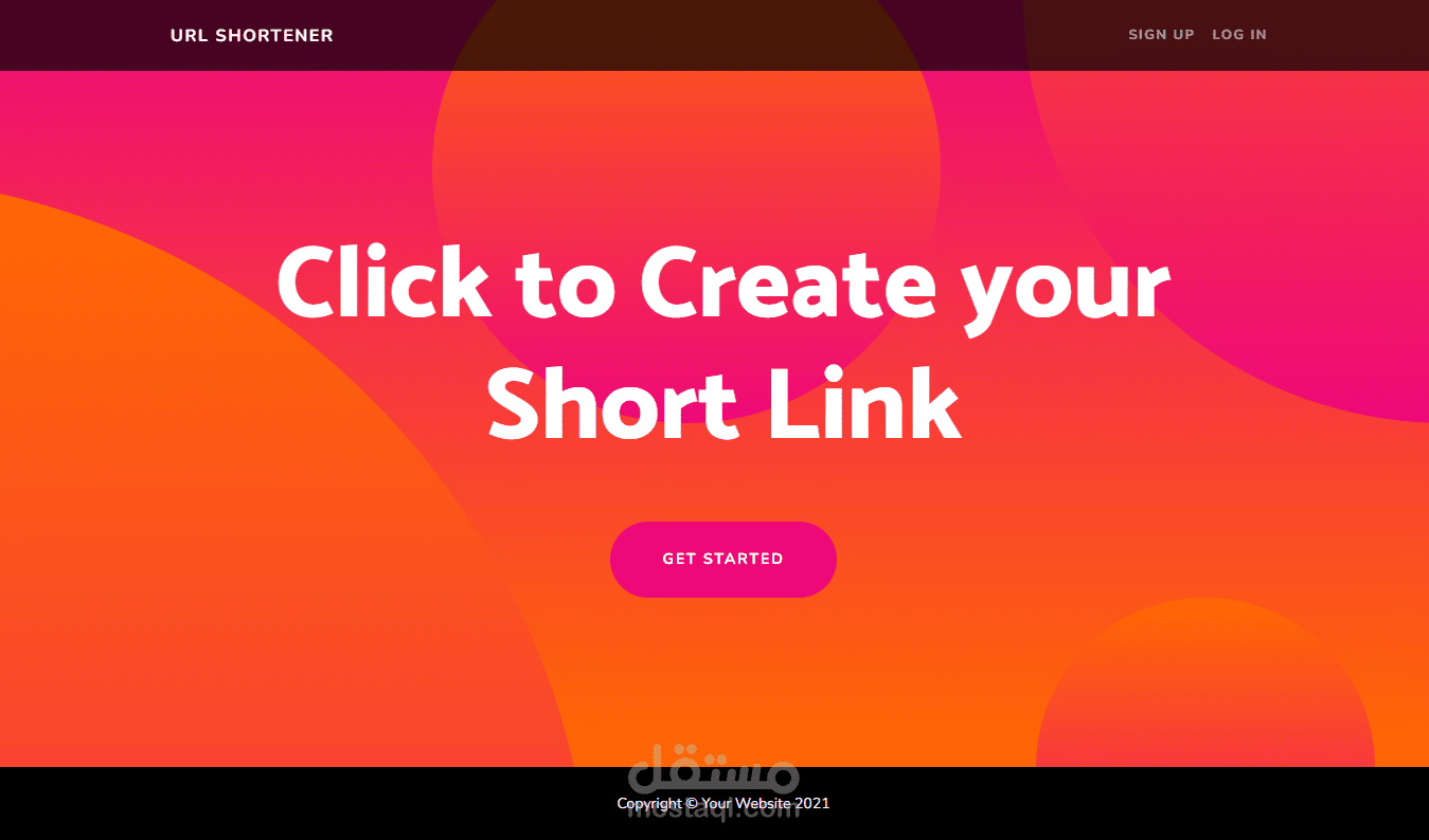 Web app for URL Shortening service