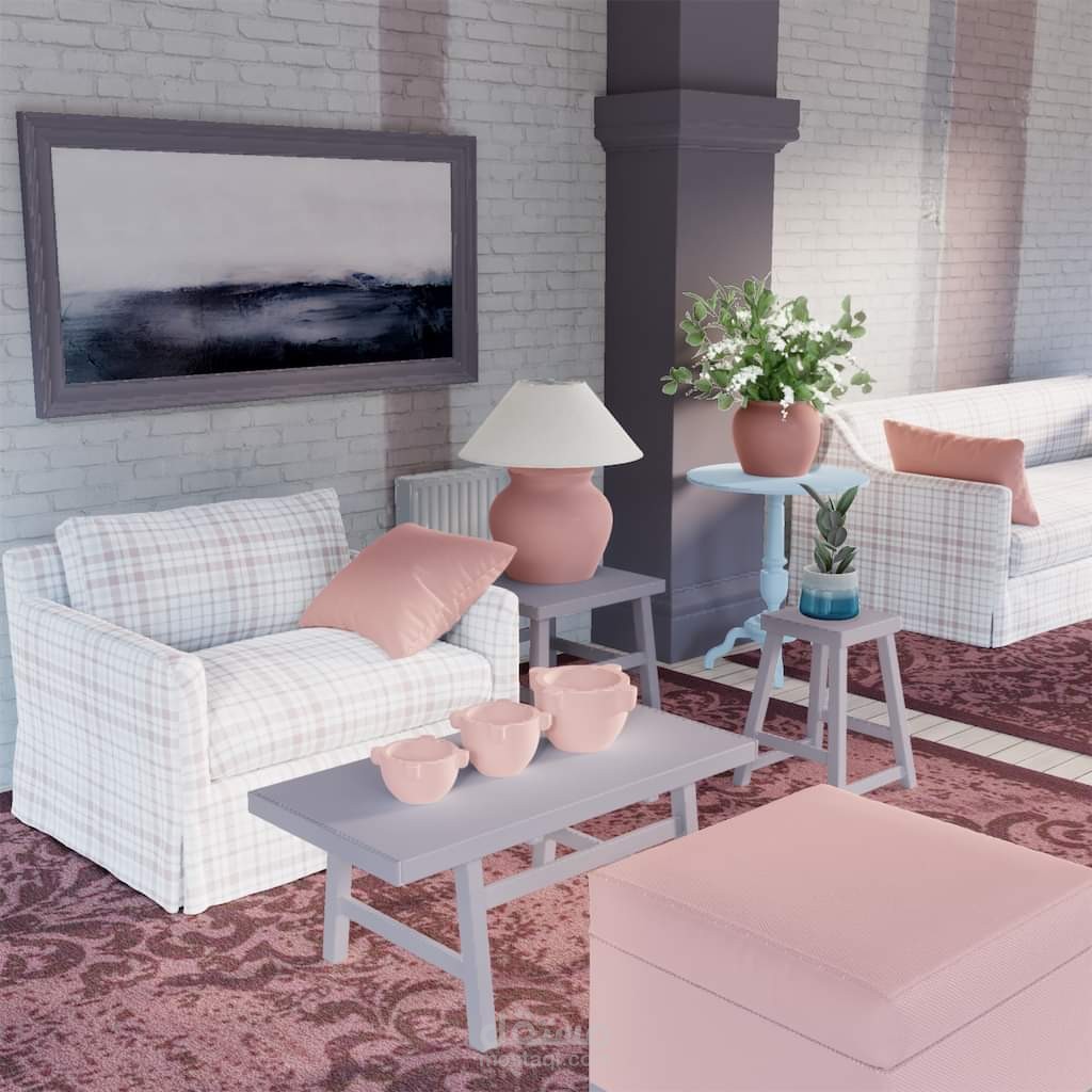 تصميم لغرفه معيشه