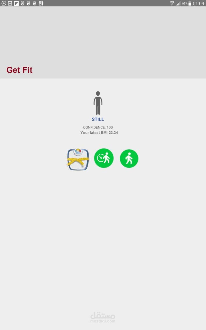 Get Fit   تطبيق جوال اندرويد