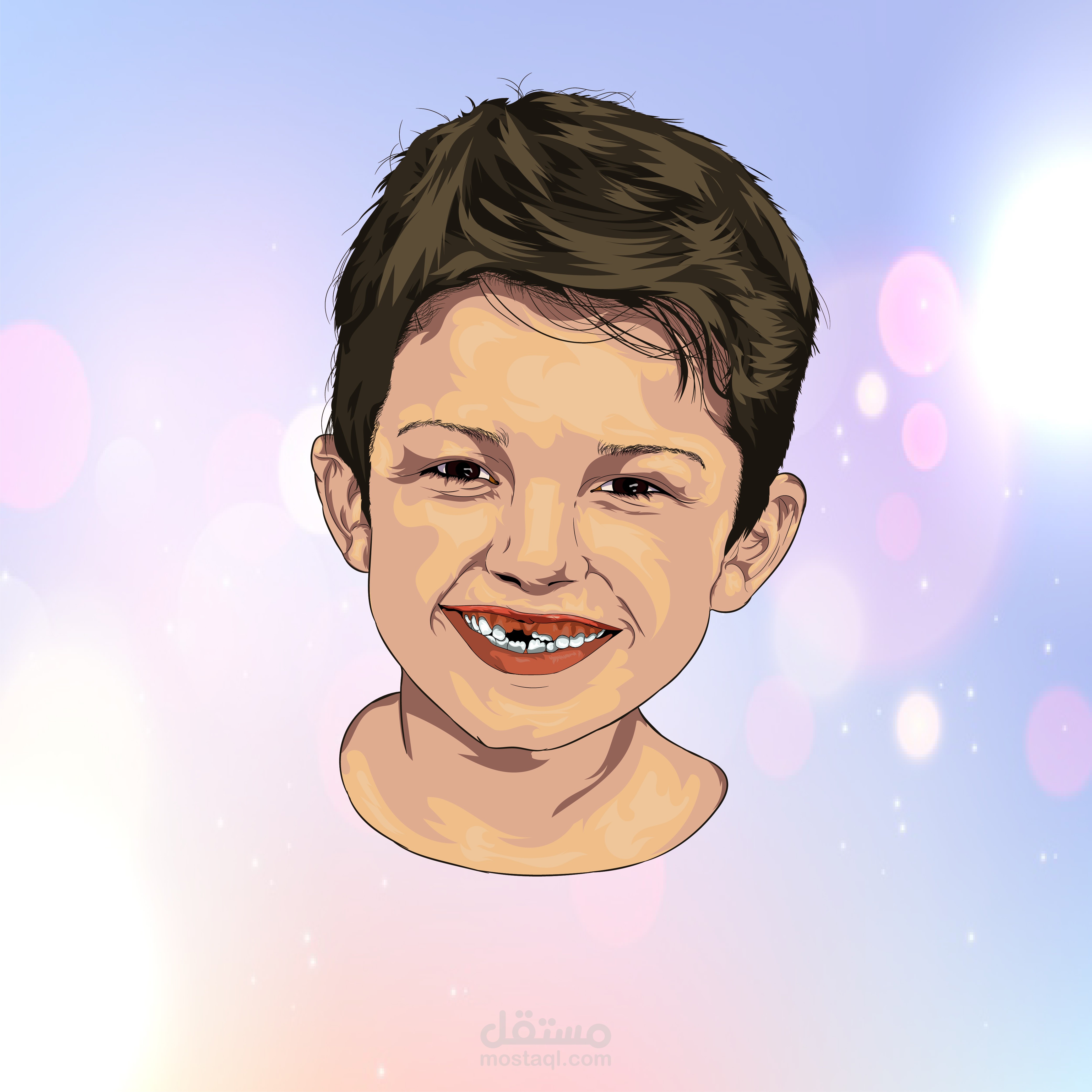 رسم فيكتور على طريقة الكارتون