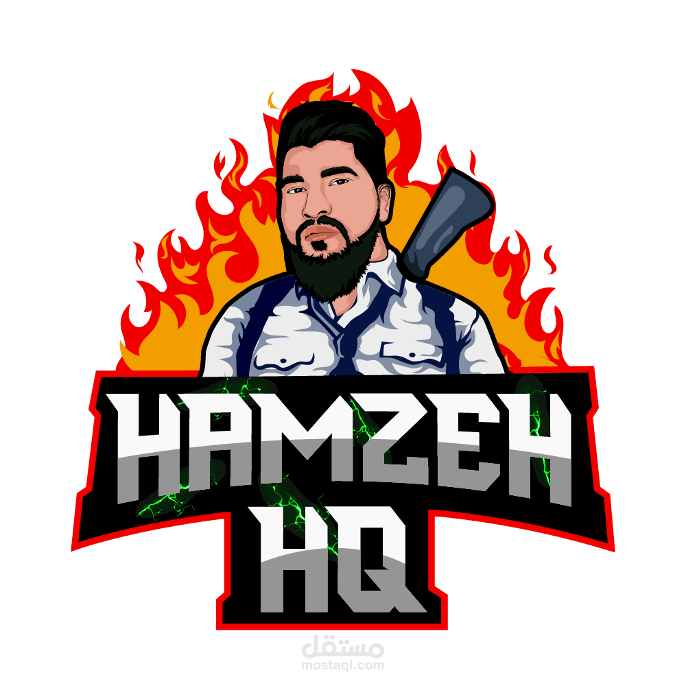 mascot logo جايمينج لوغو لقناة العاب على يوتوب