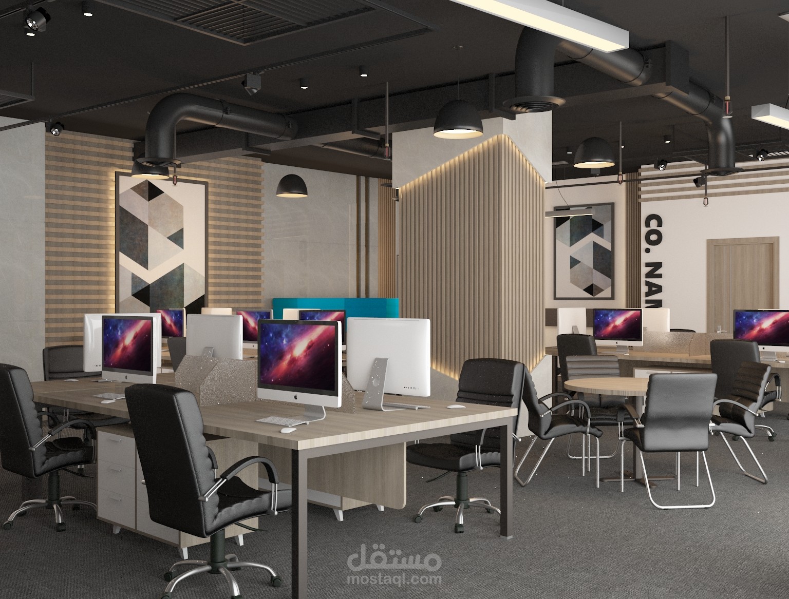 تصميم داخلي لشركة في السعودية