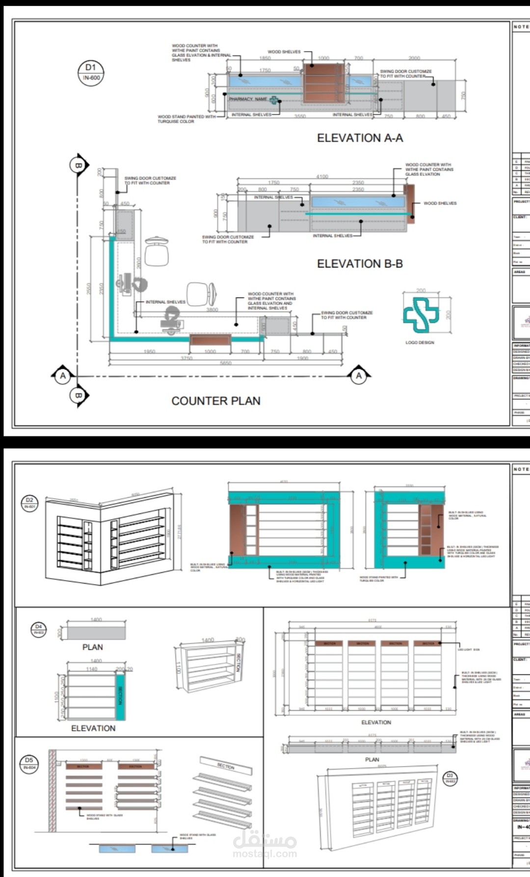 WORKING DRAWING SAMPLES