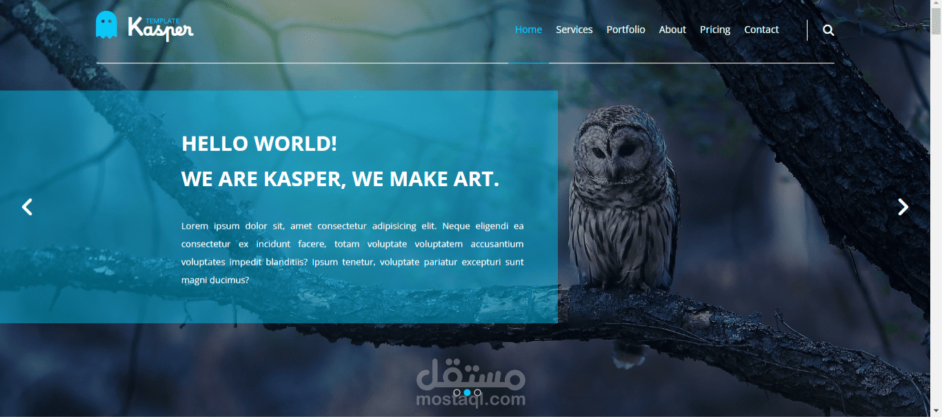 HTML & CSS web template