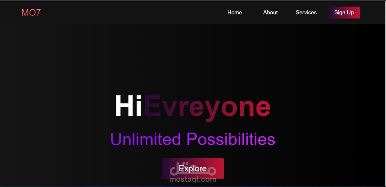 تصميم موقع (HTML, CSS)