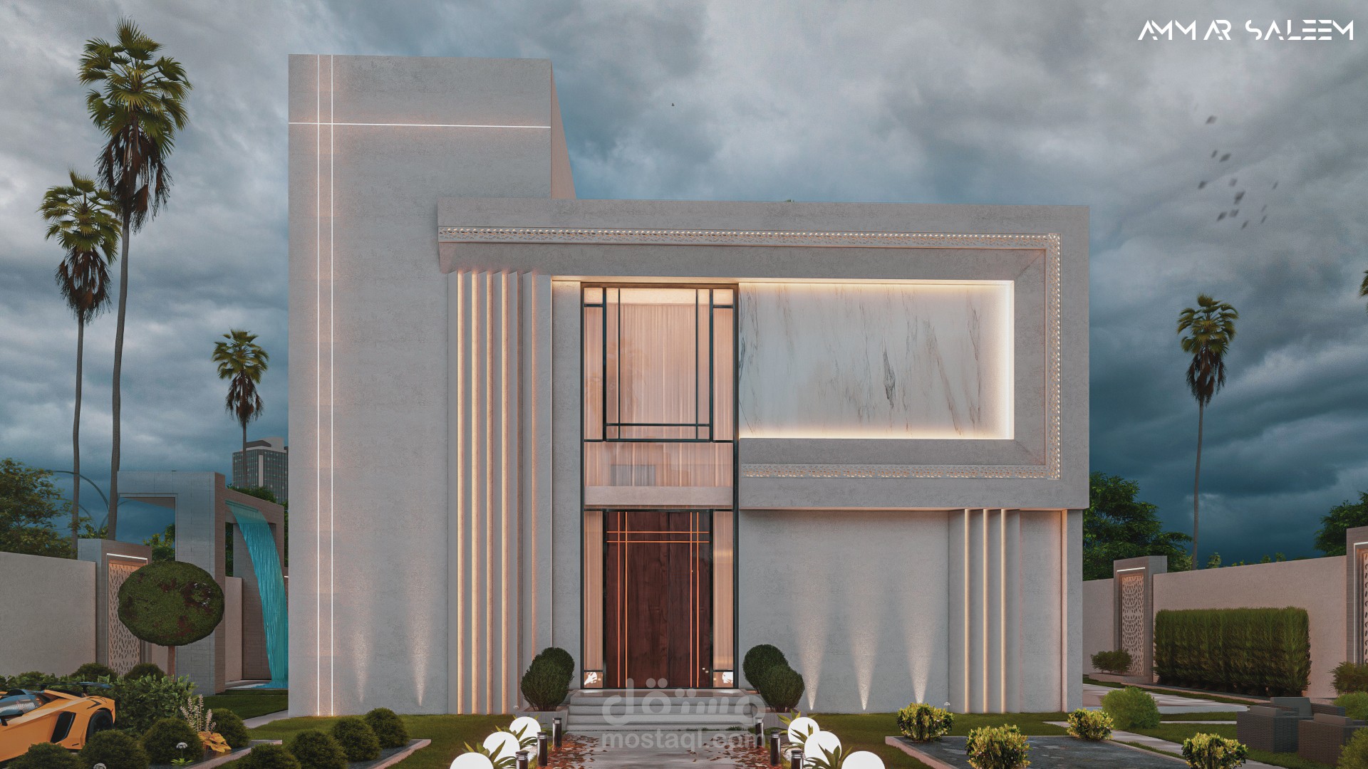 ( فيلا مودرن ) ║ Minimalist Modern Villa Design