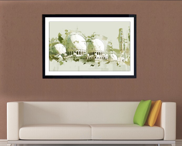 جامع الشيخ زايد رسم ديجيتال