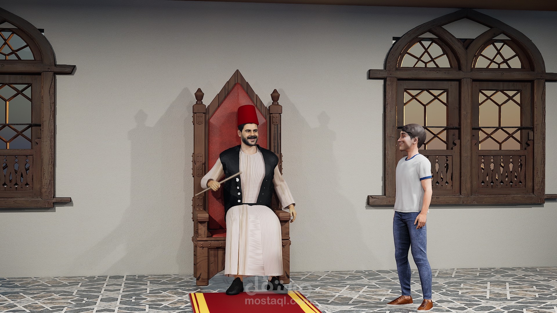 تصميم فيديو انيميشن للاعلان عن مدرس تاريخ وجغرافيا