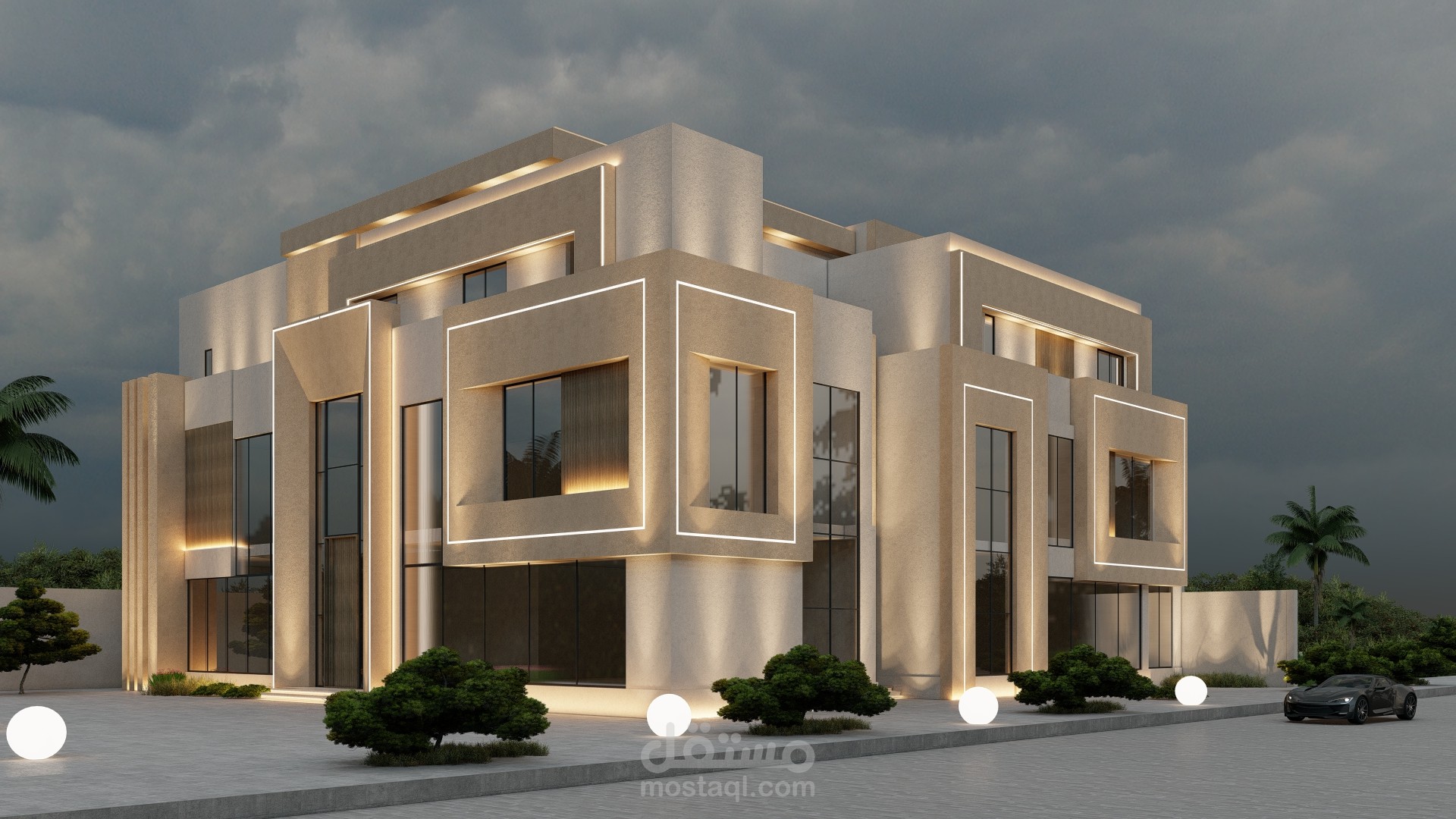 فيلا في السعودية بتصميم مميز