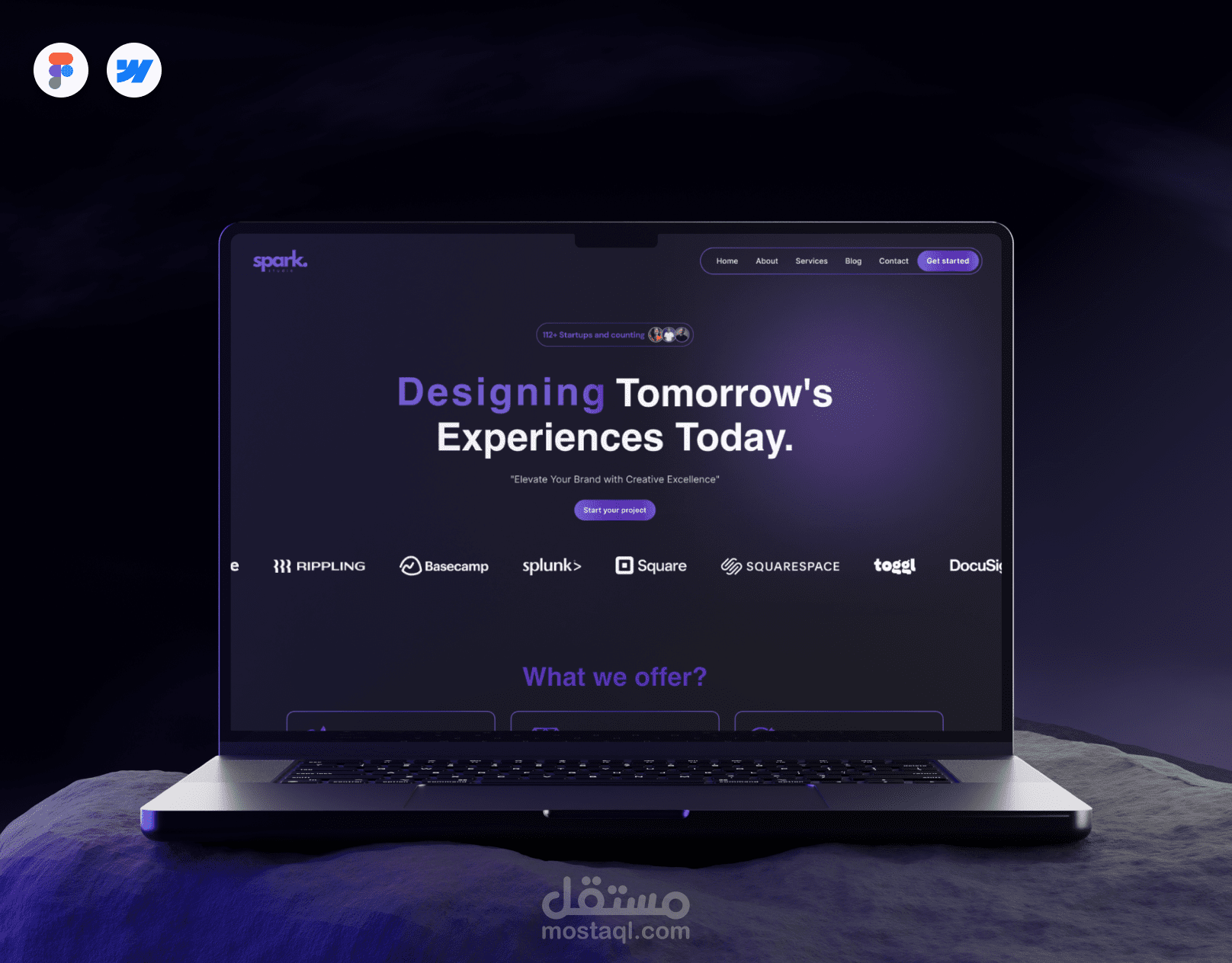 موقع الكتروني لوكالة تسويق | Website for Spark agency