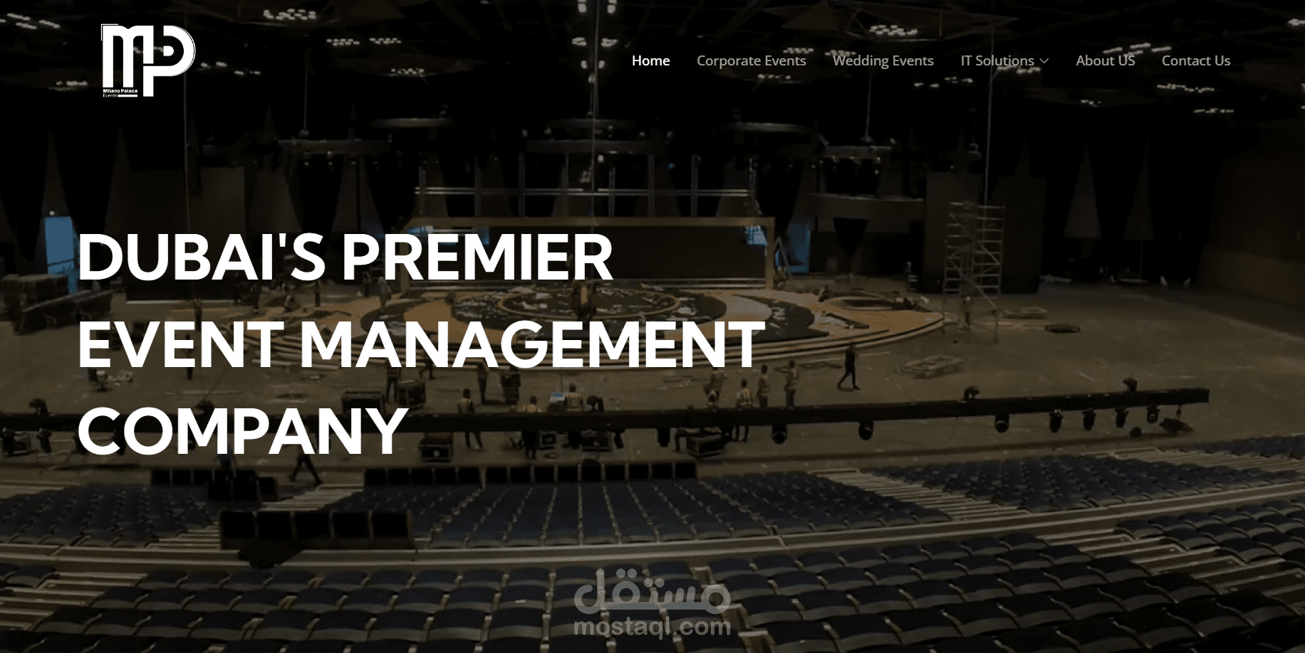 موقع الكتروني لصالح Milano Palace Events