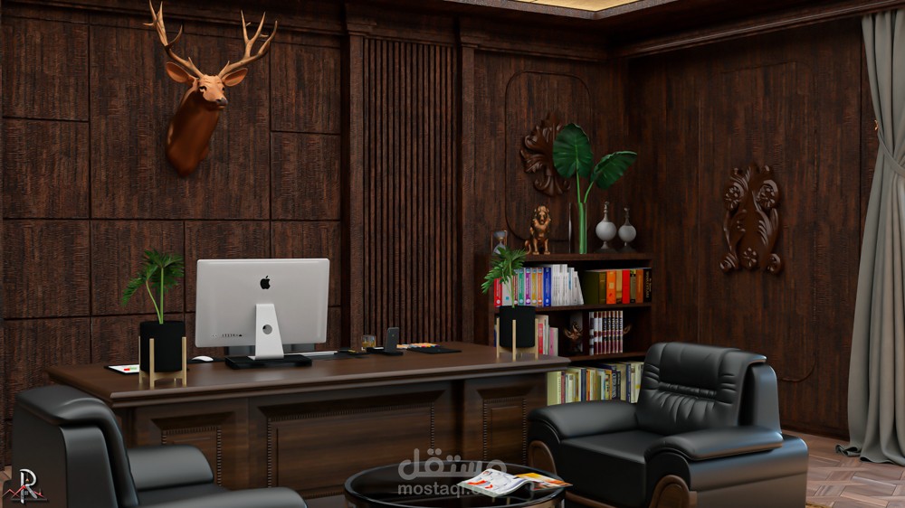 تصميم مكتب كلاسيك.