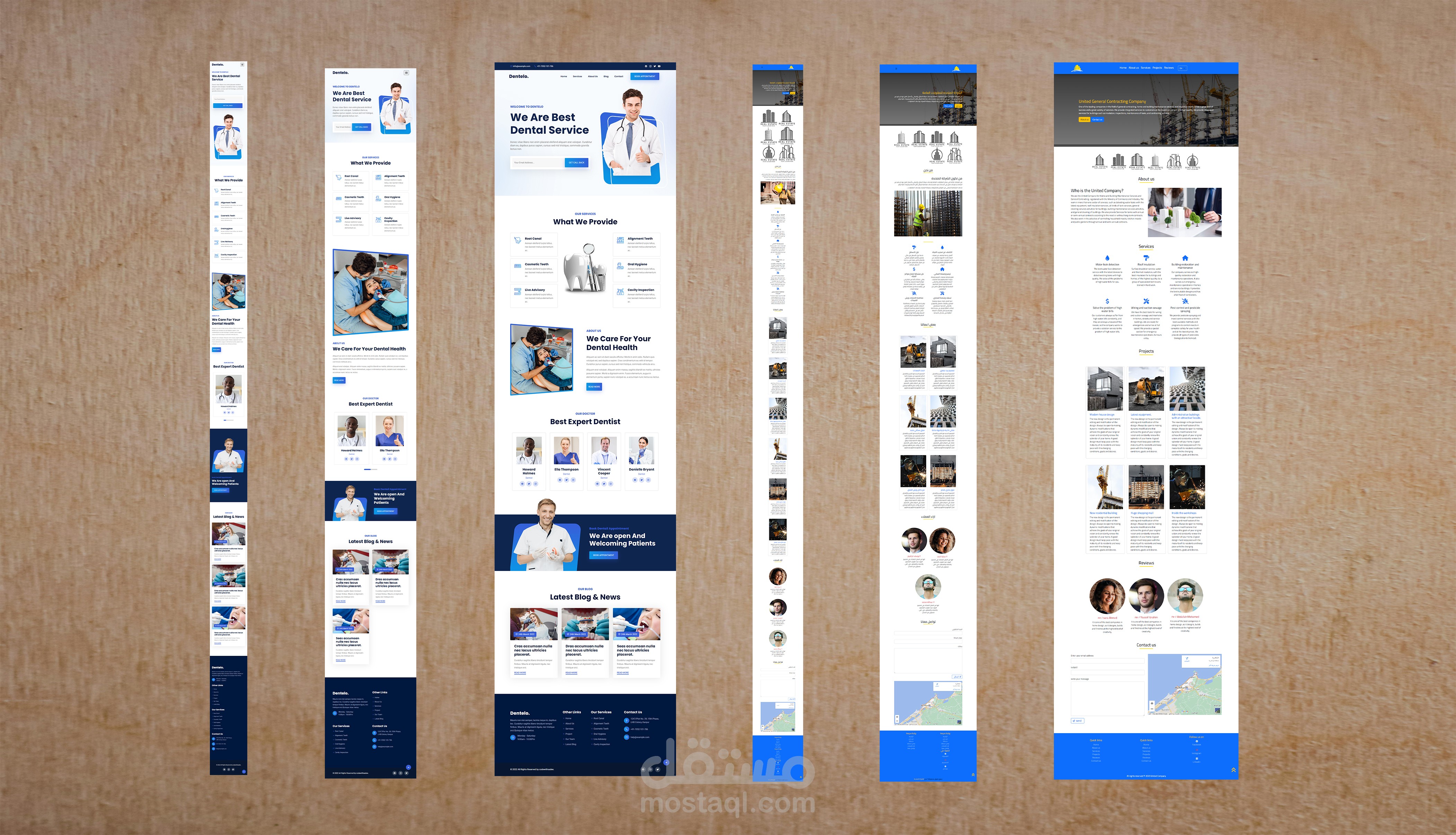 تصاميم صفحات هبوط تفاعلية ومتعددة اللغات (العربية - الإنجليزية )