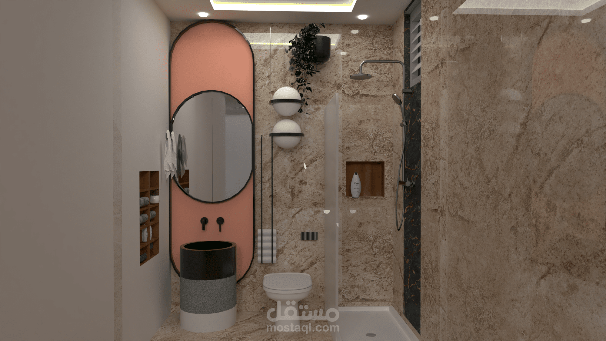 حمامات+مغاسل لفيلا مصغرة